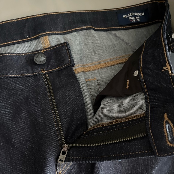 NWT - Buffalo David Bitton Slim Ash Men’s Jeans in Rinsed Indigo - Size 38/30 - Picture 5 of 10